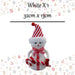 Christmas Snowman Decoration 32cm x 13cm White X 1