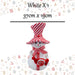 Christmas Snowman Decoration 37cm x 19cm White X 1