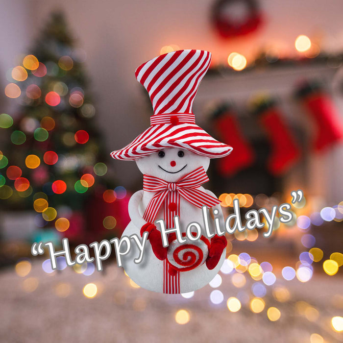 Christmas Snowman Decoration 37cm x 19cm White X 1