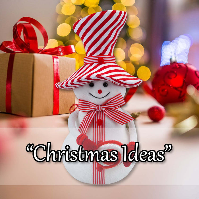 Christmas Snowman Decoration 37cm x 19cm White X 1