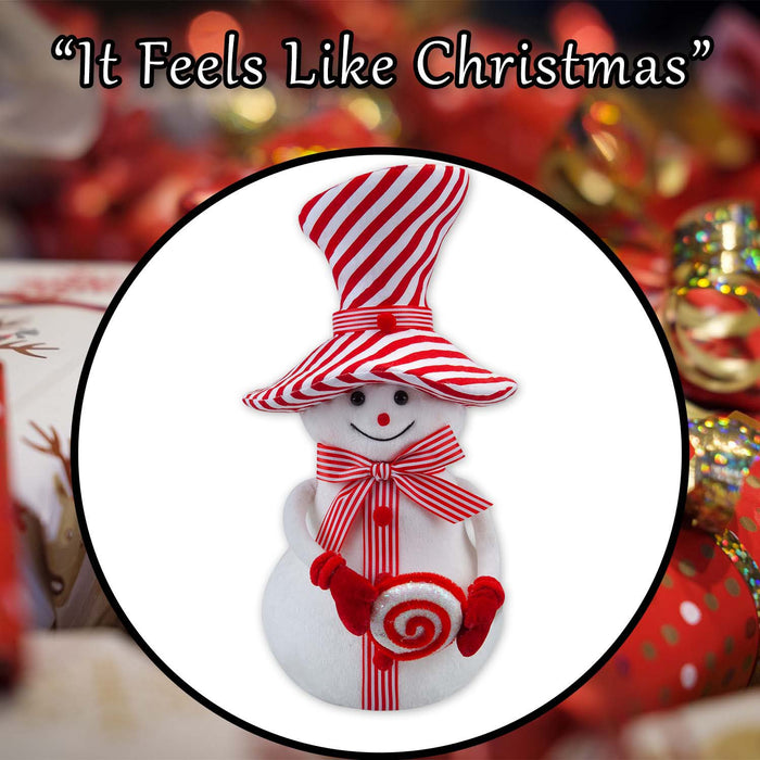 Christmas Snowman Decoration 37cm x 19cm White X 1
