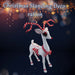 Christmas Reindeer Decoration 60cm x 16cm White X 1