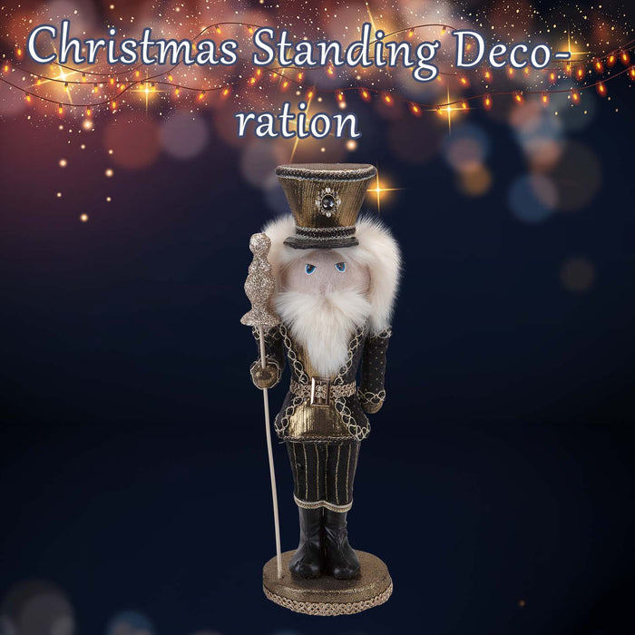 Christmas Nutcracker Decoration 41cm x 13cm Black X 1