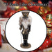 Christmas Nutcracker Decoration 41cm x 13cm Black X 1