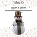 Christmas Snowman Decoration 39cm x 20cm White X 1