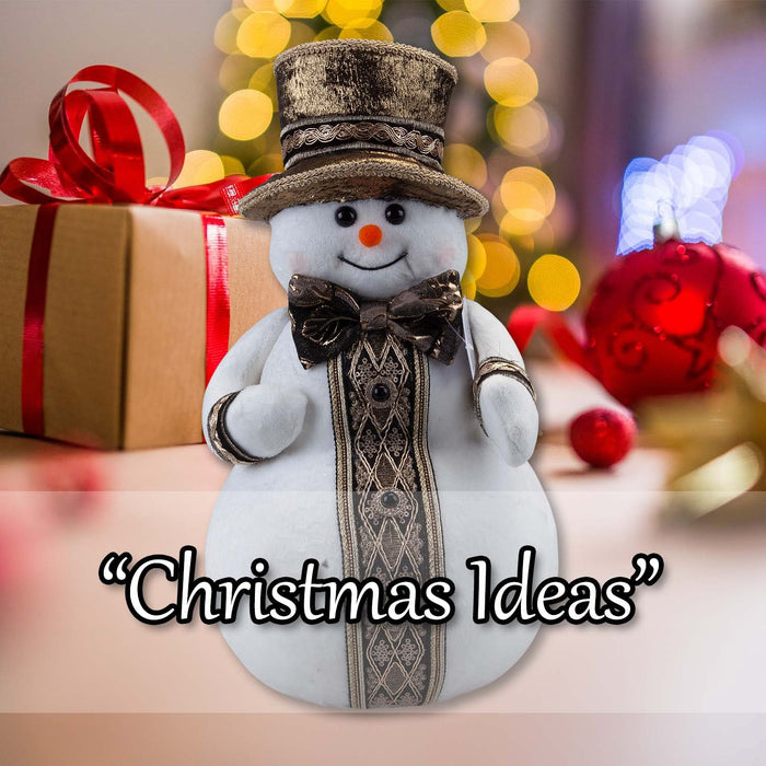 Christmas Snowman Decoration 39cm x 20cm White X 1