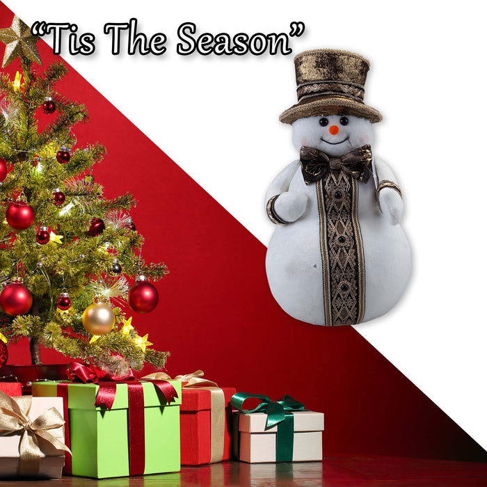 Christmas Snowman Decoration 39cm x 20cm White X 1
