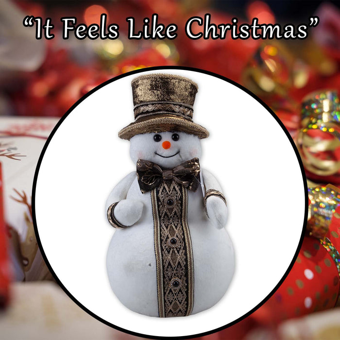 Christmas Snowman Decoration 39cm x 20cm White X 1