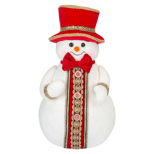 Christmas Snowman Decoration 39cm x 20cm White X 1