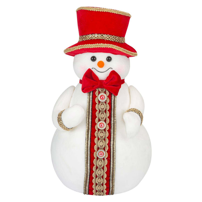 Christmas Snowman Decoration 39cm x 20cm White X 1