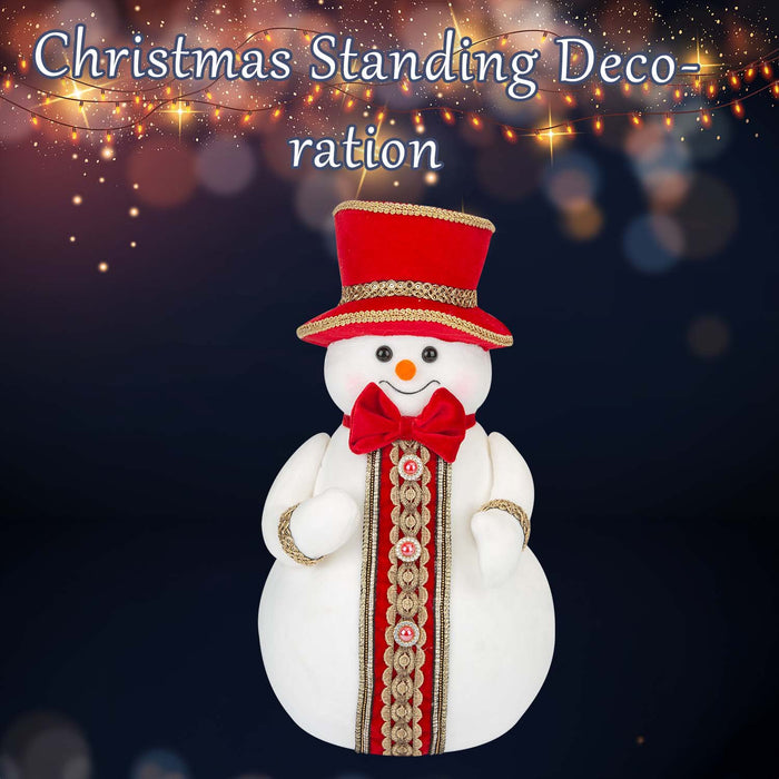 Christmas Snowman Decoration 39cm x 20cm White X 1
