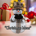 Christmas Snowman Decoration 39cm x 20cm White X 1
