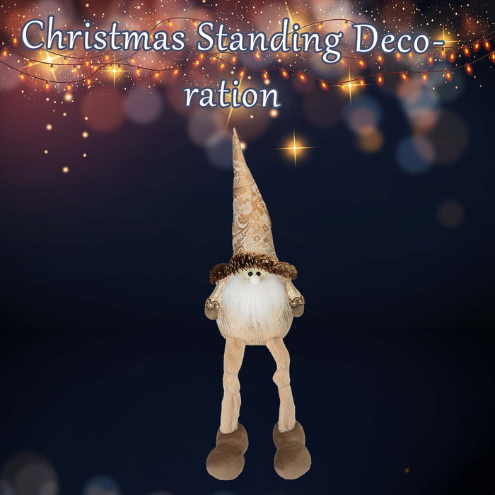 Christmas Santa Decoration 48cm x 14cm Gold X 1