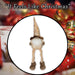 Christmas Santa Decoration 48cm x 14cm Gold X 1