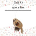 Christmas Bird Decoration 15cm x 8cm Gold X 1