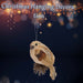 Christmas Bird Decoration 15cm x 8cm Gold X 1