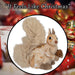Christmas Squirrel Decoration 16cm x 9cm Gold X 1