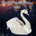 Christmas Glitter Swan Decoration 35cm x 18cm White X 1