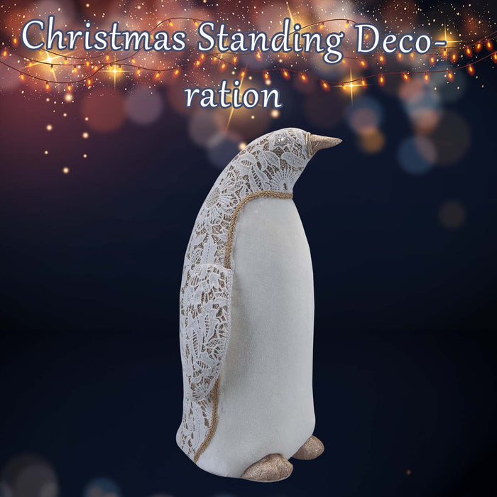 Christmas Penguin Decoration 38cm x 24cm White X 1