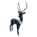 Christmas Deer Decoration 58cm x 28cm Blue X 1