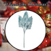 Christmas Stem Leaves and Berries Decoration 80cm x 37cm Blue X 1