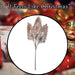 Christmas Stem Leaves Berries Decoration 80cm x 37cm Rose Gold X 1