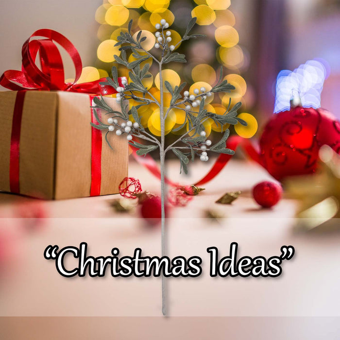 Christmas Stem Leaves Decoration 70cm x 10cm Green X 1