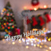 Christmas Stem Leaves and Berries Decoration 88cm x 41cm Blue X 1