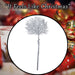 Christmas Stem Leaves and Berries Decoration 88cm x 41cm Blue X 1