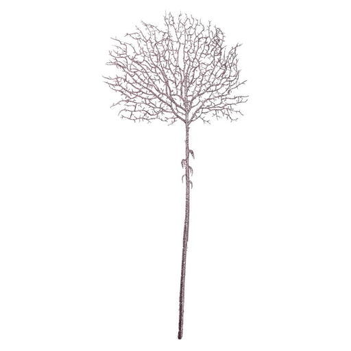 Christmas Glitter Stem Decoration 88cm x 41cm Rose Gold X 1
