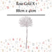 Christmas Glitter Stem Decoration 88cm x 41cm Rose Gold X 1