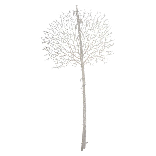 Christmas Glitter Stem Decoration 88cm x 41cm White X 1