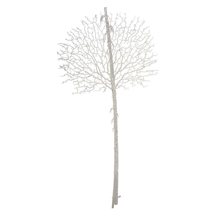 Christmas Glitter Stem Decoration 88cm x 41cm White X 1