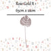 Christmas Glitter Stem Decoration 65cm x 22cm Rose Gold X 1