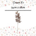 Christmas Stem Leaves and Berries Decoration 74cm x 28cm Cream X 1
