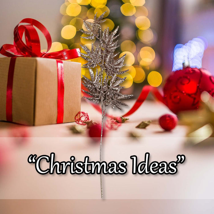 Christmas Stem Leaves and Berries Decoration 74cm x 28cm Cream X 1