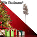 Christmas Stem Leaves and Berries Decoration 74cm x 28cm Cream X 1