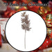 Christmas Stem Leaves and Berries Decoration 74cm x 28cm Cream X 1