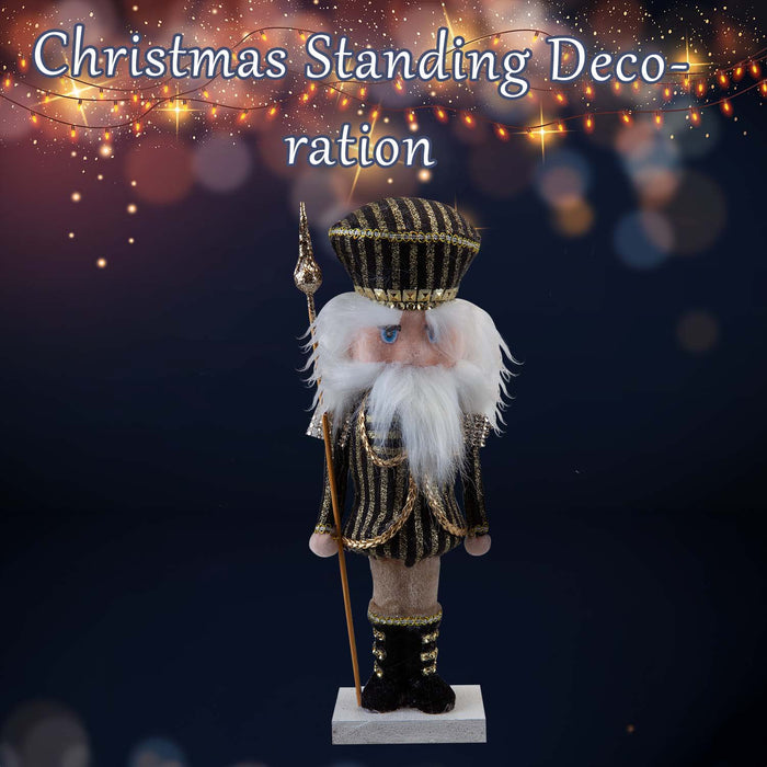 Christmas Nutcracker Decoration 32cm x 12cm Black X 1