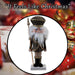 Christmas Nutcracker Decoration 32cm x 12cm Black X 1