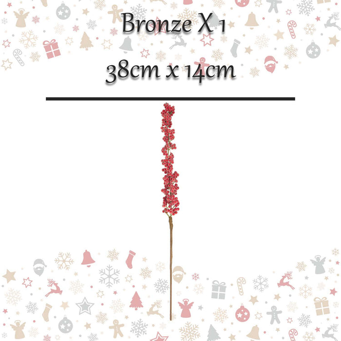 Christmas Noel Wreath Hanger Decoration 38cm x 14cm Bronze X 1