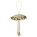 Christmas Velvet Hanging Mushroom Decoration 13cm x 10cm Green X 1