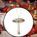 Christmas Velvet Hanging Mushroom Decoration 13cm x 10cm Green X 1