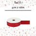 Christmas Ribbon Garland Decoration 4cm x 10cm Red X 1