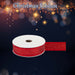 Christmas Ribbon Garland Decoration 4cm x 10cm Red X 1