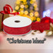 Christmas Ribbon Garland Decoration 4cm x 10cm Red X 1