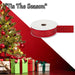 Christmas Ribbon Garland Decoration 4cm x 10cm Red X 1