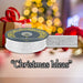 Christmas Ribbon Garland Decoration 4cm x 10cm Silver X 1