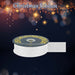 Christmas Ribbon Garland Decoration 4cm x 10cm White X 1