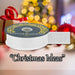 Christmas Ribbon Garland Decoration 4cm x 10cm White X 1
